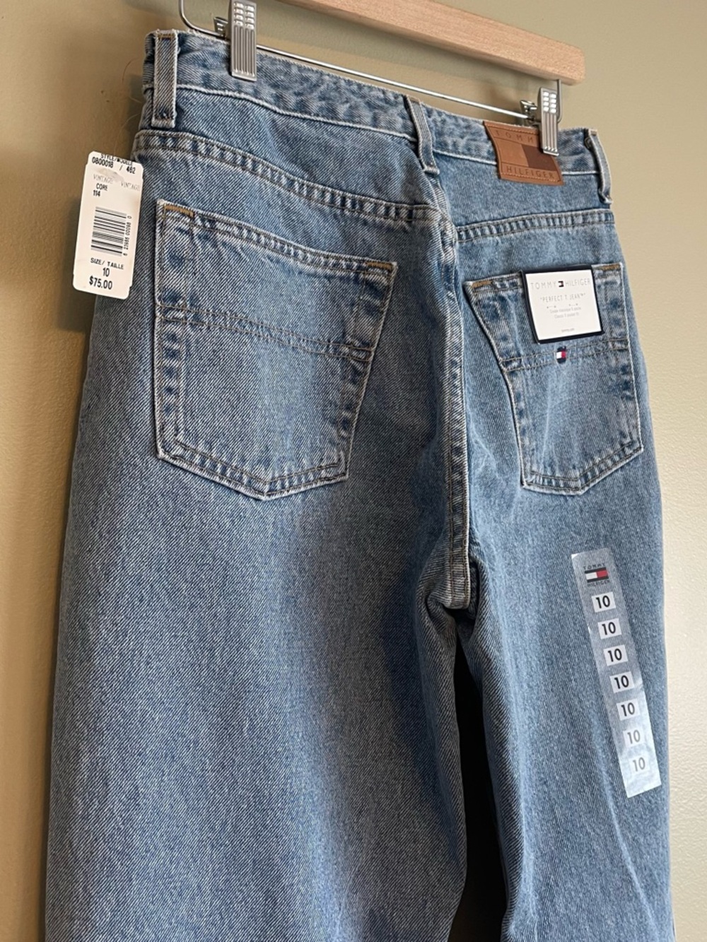 NWT Y2K Deadstock Tommy Hilfiger Perfect T High Rise Mom Straight Leg Jeans - Picture 8 of 13